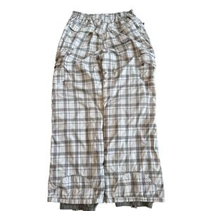 Ripzone Core Nylon men's Size XL Snowboarding Ski Grey Plaid Cargo Pants Vented